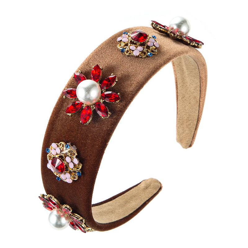 Wholesale Vintage Colored Rhinestone Bit Hoops